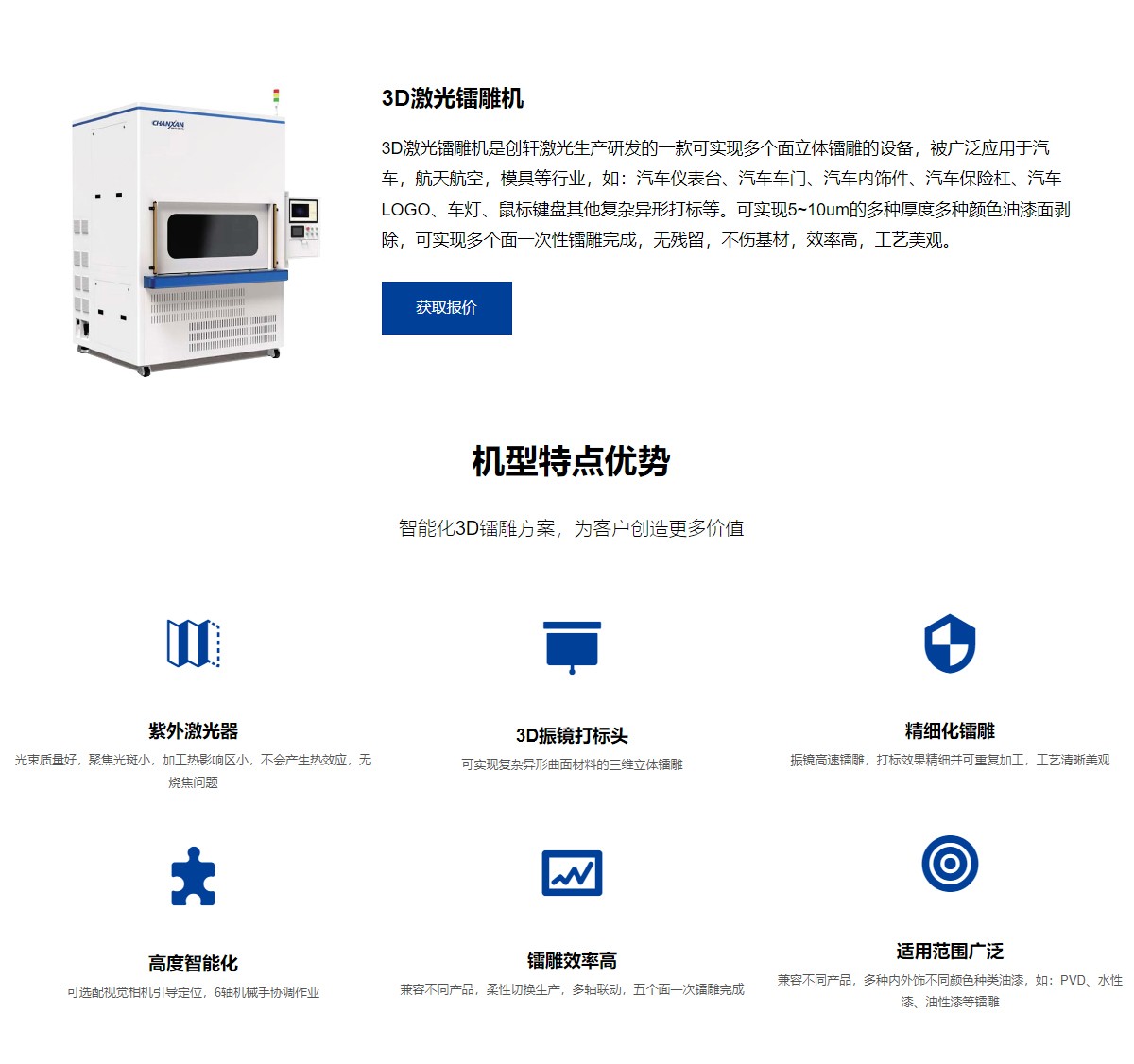 3D激光鐳雕機